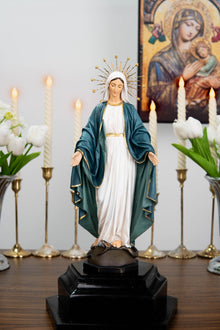 Our Lady of Grace Statue with Halo 11.8"