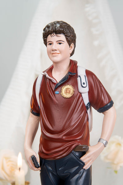 Saint Carlo Acutis Statue – Hand Painted Catholic Saint Statue, Religious Gifts for Men Women, Christian Home Altar Decor