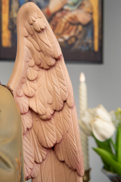 Hand-Painted Kneeling Angel Statues , Praying Angel Figurines, Catholic Altar Decor, Religious Angel Sculpture, Bringing Peace, Catholic