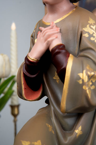 Hand-Painted Kneeling Angel Statues , Praying Angel Figurines, Catholic Altar Decor, Religious Angel Sculpture, Bringing Peace, Catholic