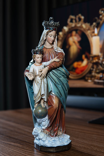 Hand-Painted Our Lady of Victory Statue Virgin Mary Blessed Mother Statues Catholic Gifts