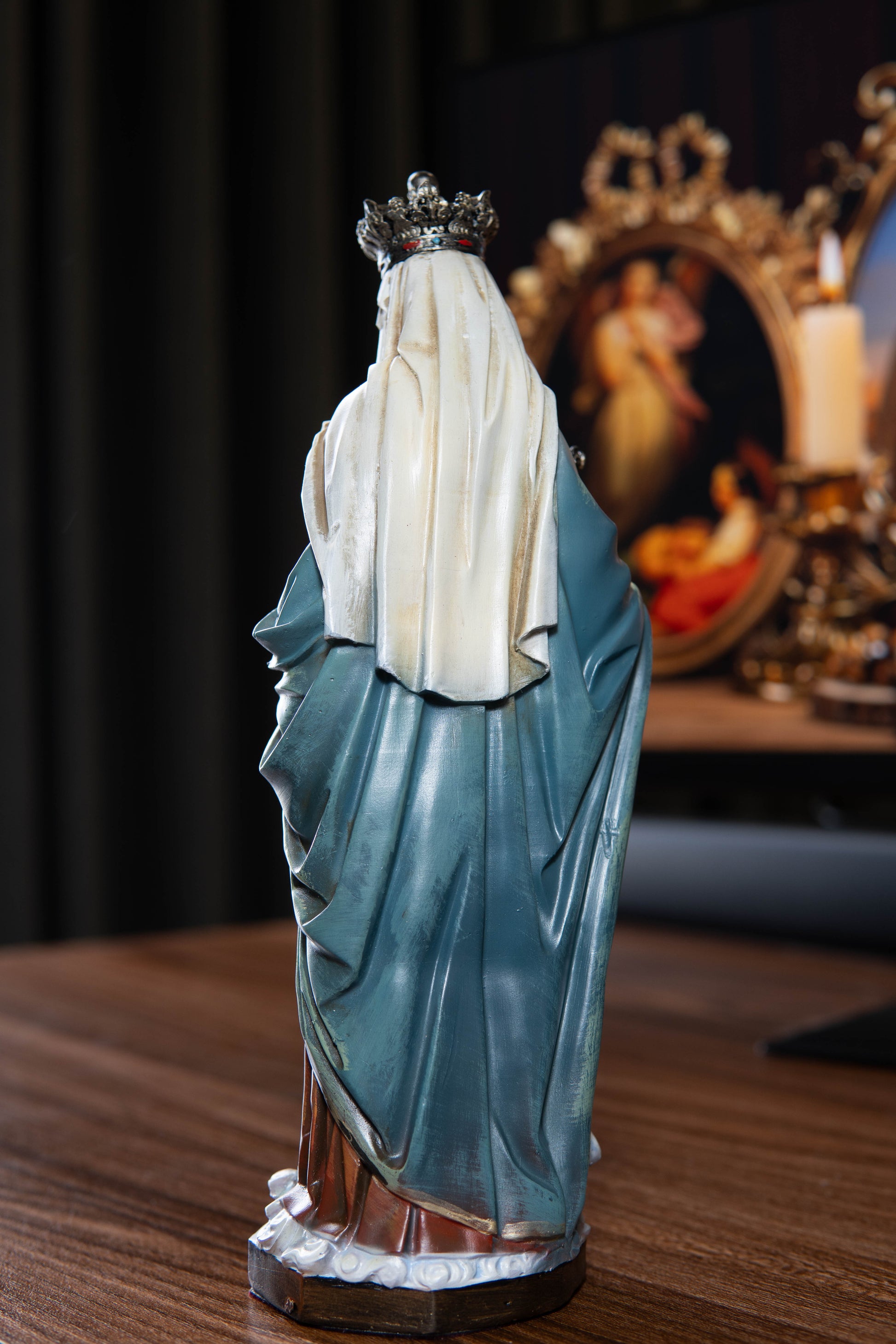 Hand-Painted Our Lady of Victory Statue Virgin Mary Blessed Mother Statues Catholic Gifts