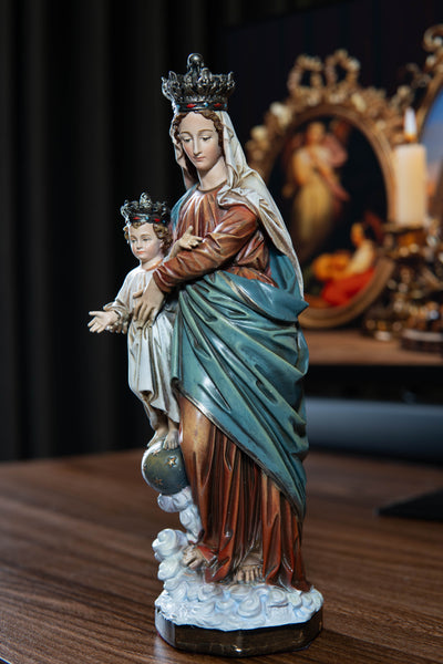 Hand-Painted Our Lady of Victory Statue Virgin Mary Blessed Mother Statues Catholic Gifts
