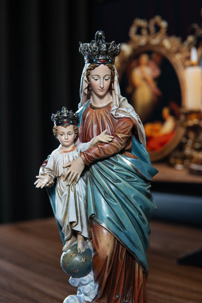 Hand-Painted Our Lady of Victory Statue Virgin Mary Blessed Mother Statues Catholic Gifts