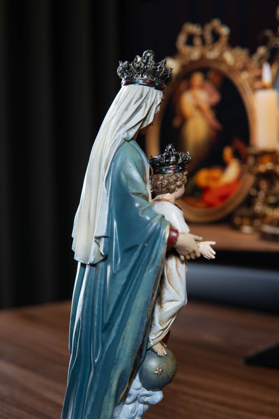 Hand-Painted Our Lady of Victory Statue Virgin Mary Blessed Mother Statues Catholic Gifts