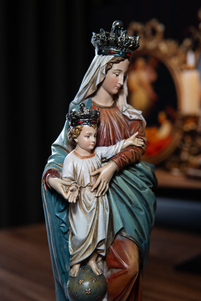 Hand-Painted Our Lady of Victory Statue Virgin Mary Blessed Mother Statues Catholic Gifts