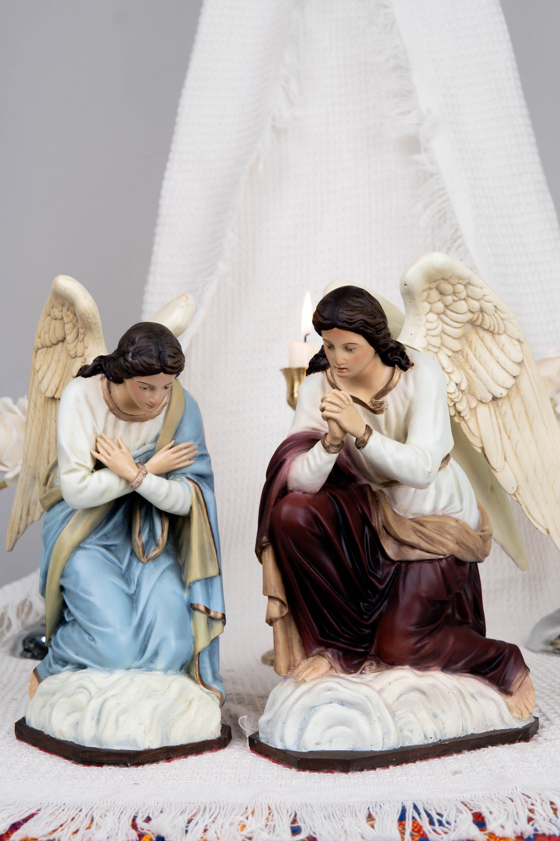 Kneeling Angel Statues, Praying Angel Figurines, Catholic Altar Decor, Religious Angel Sculpture, Bringing Peace & Faith Your Sacred Space