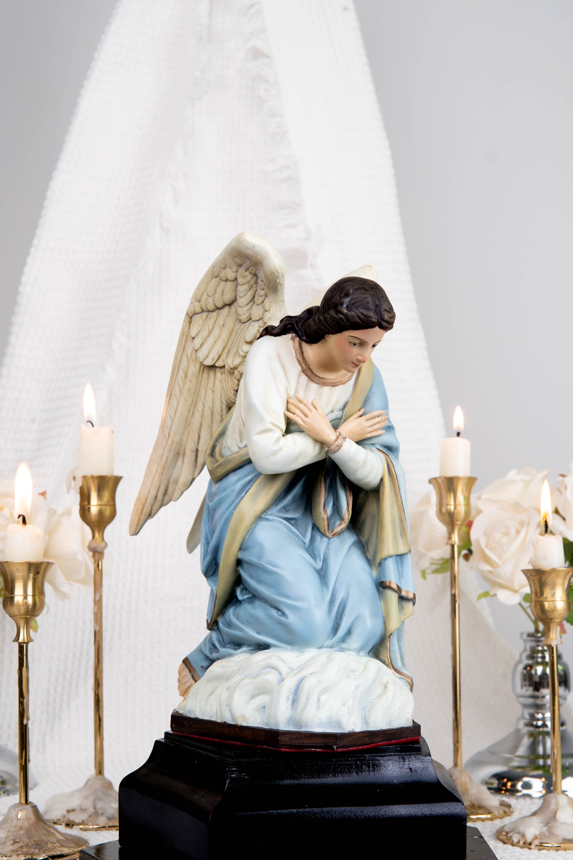 Kneeling Angel Statues, Praying Angel Figurines, Catholic Altar Decor, Religious Angel Sculpture, Bringing Peace & Faith Your Sacred Space