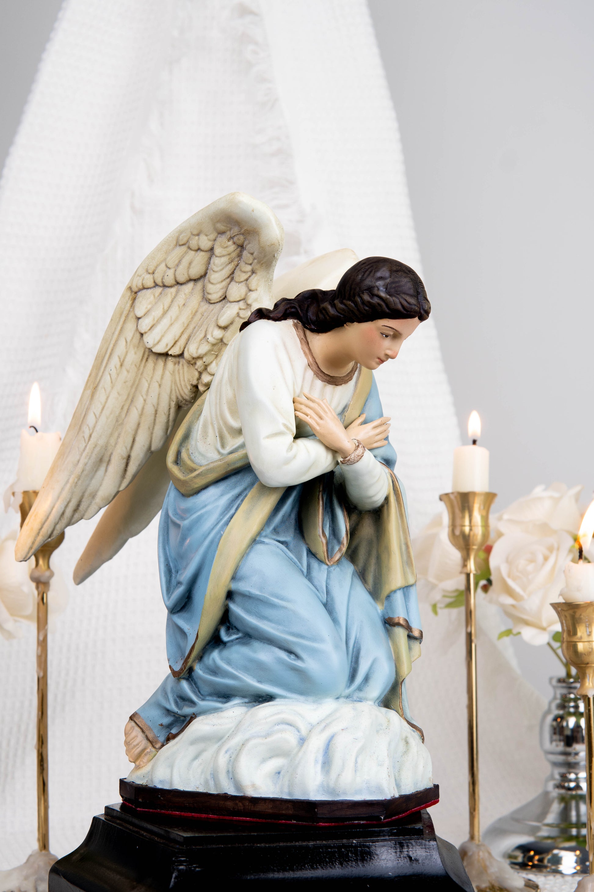 Kneeling Angel Statues, Praying Angel Figurines, Catholic Altar Decor, Religious Angel Sculpture, Bringing Peace & Faith Your Sacred Space