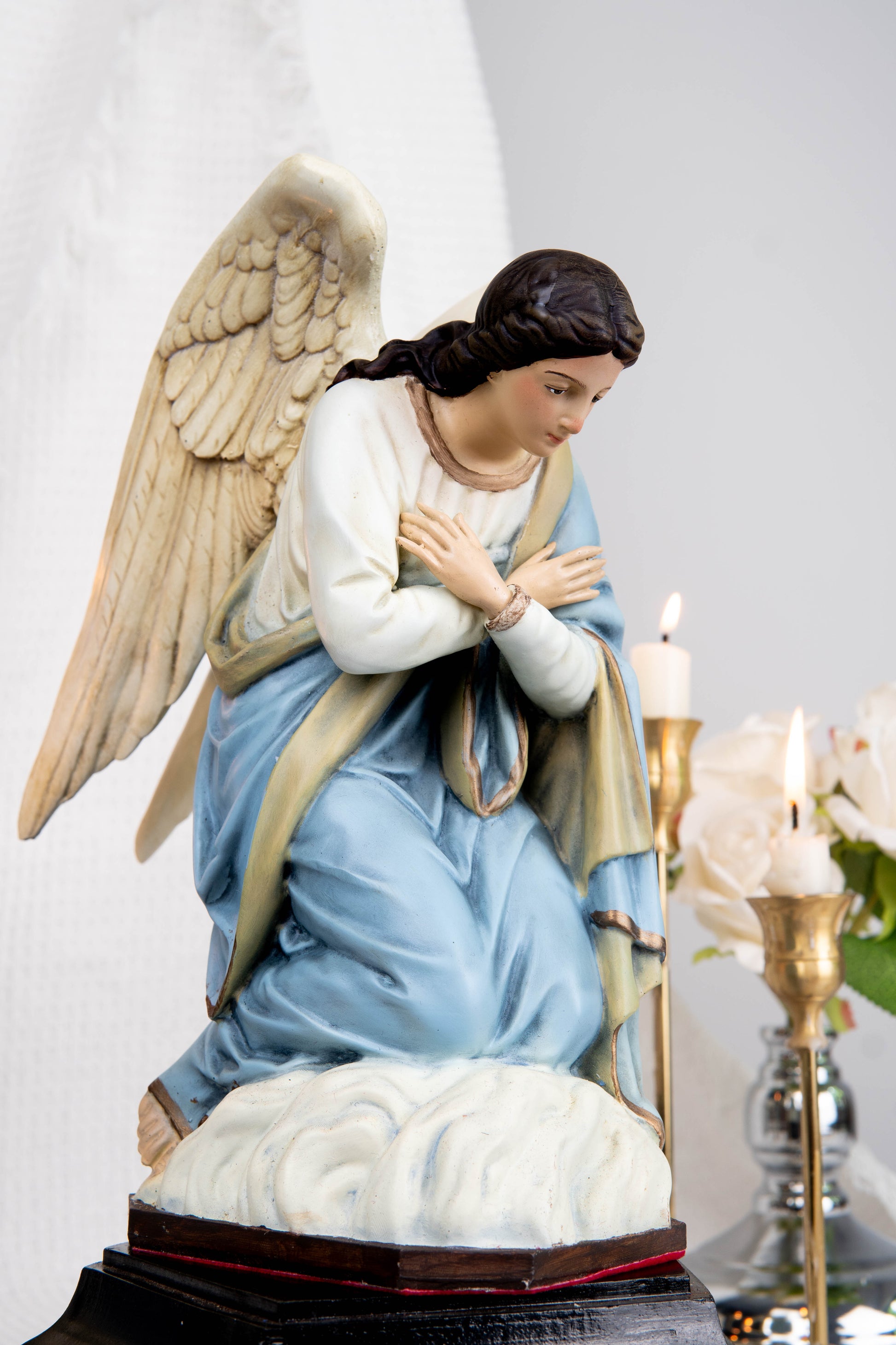 Kneeling Angel Statues, Praying Angel Figurines, Catholic Altar Decor, Religious Angel Sculpture, Bringing Peace & Faith Your Sacred Space