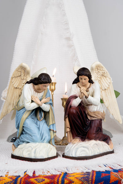 Kneeling Angel Statues, Praying Angel Figurines, Catholic Altar Decor, Religious Angel Sculpture, Bringing Peace & Faith Your Sacred Space