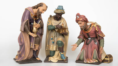 Premium Hand Painted 10-Piece Nativity Set