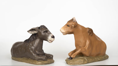 Premium Hand Painted 10-Piece Nativity Set