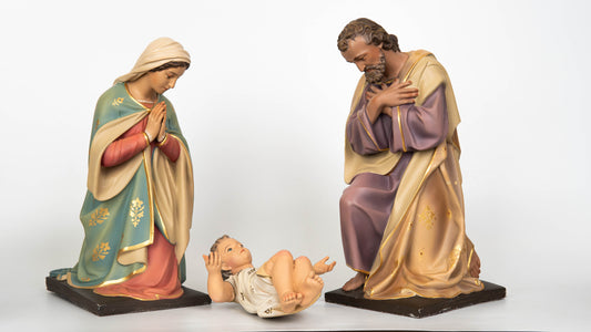 Premium Hand Painted 10-Piece Nativity Set