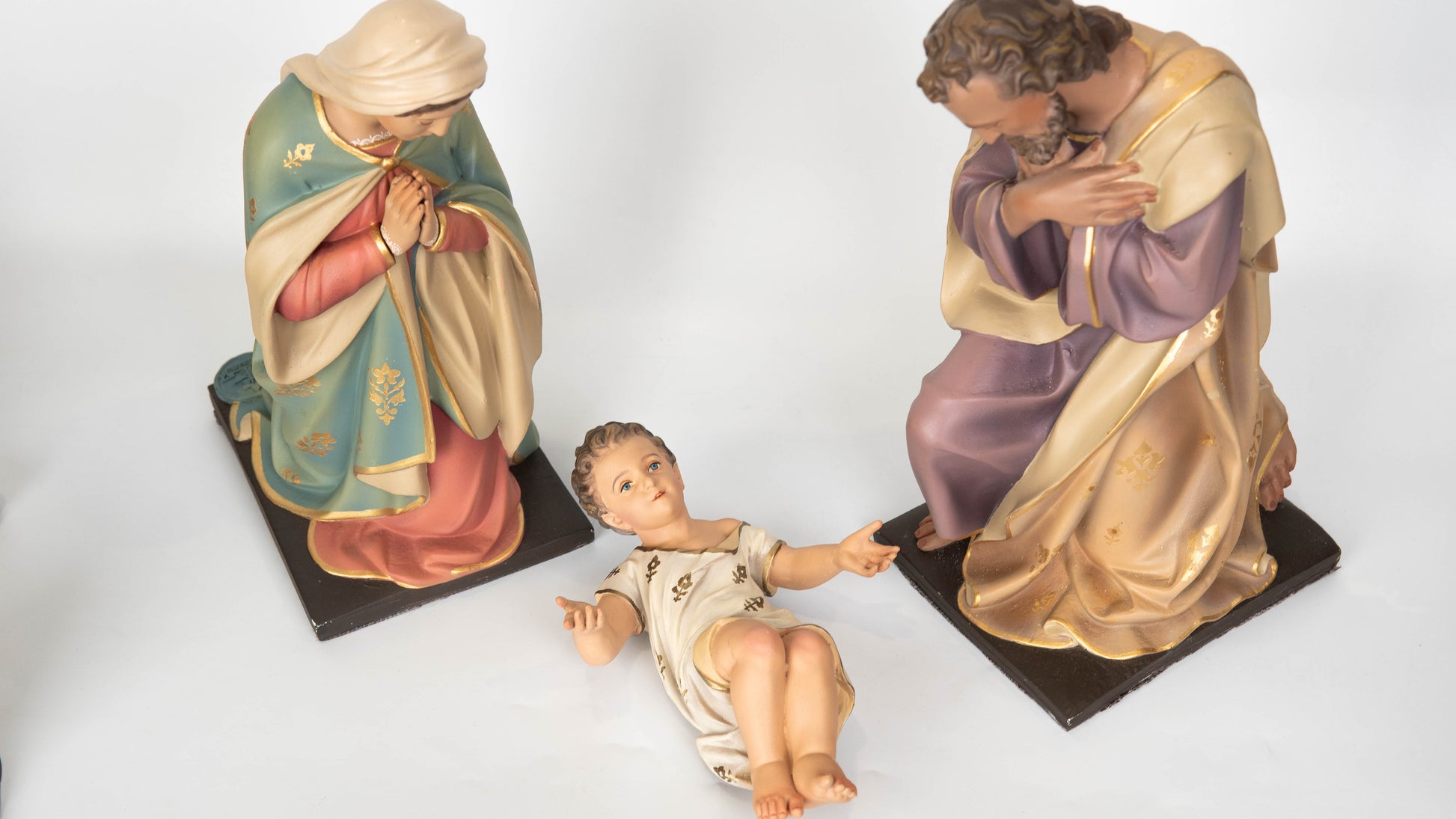 Premium Hand Painted 10-Piece Nativity Set