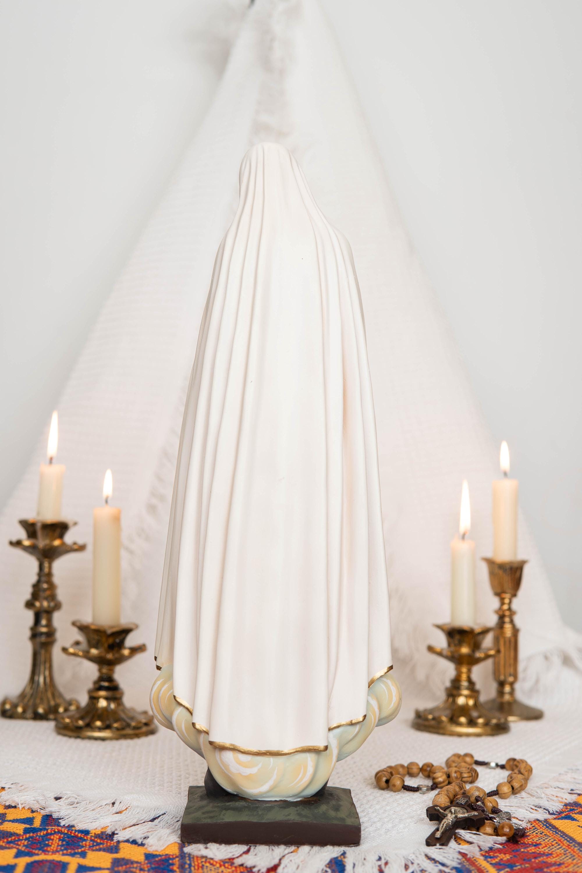 Our Lady of Fatima Statue - Virgin Mary Statue, Mother Mary Catholic Decor Religious Figurine Catholic Gifts & Gifts for Catholic Women