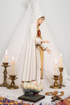 Our Lady of Fatima Statue - Virgin Mary Statue, Mother Mary Catholic Decor Religious Figurine Catholic Gifts & Gifts for Catholic Women