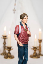 Hand Painted Saint Carlo Acutis Statue - Catholic Gifts Christian Decor Religious Gifts for Women and Men, Catholic home decor