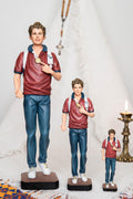 Hand Painted Saint Carlo Acutis Statue - Catholic Gifts Christian Decor Religious Gifts for Women and Men, Catholic home decor