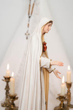 Our Lady of Fatima Statue - Virgin Mary Statue, Mother Mary Catholic Decor Religious Figurine Catholic Gifts & Gifts for Catholic Women