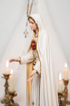 Our Lady of Fatima Statue - Virgin Mary Statue, Mother Mary Catholic Decor Religious Figurine Catholic Gifts & Gifts for Catholic Women