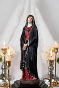 Our Lady of Sorrows Statue – Black cloak, Virgin Mary Statue, Beautiful Catholic Decor, Catholic Gifts, Meaningful Gifts for Catholic Women