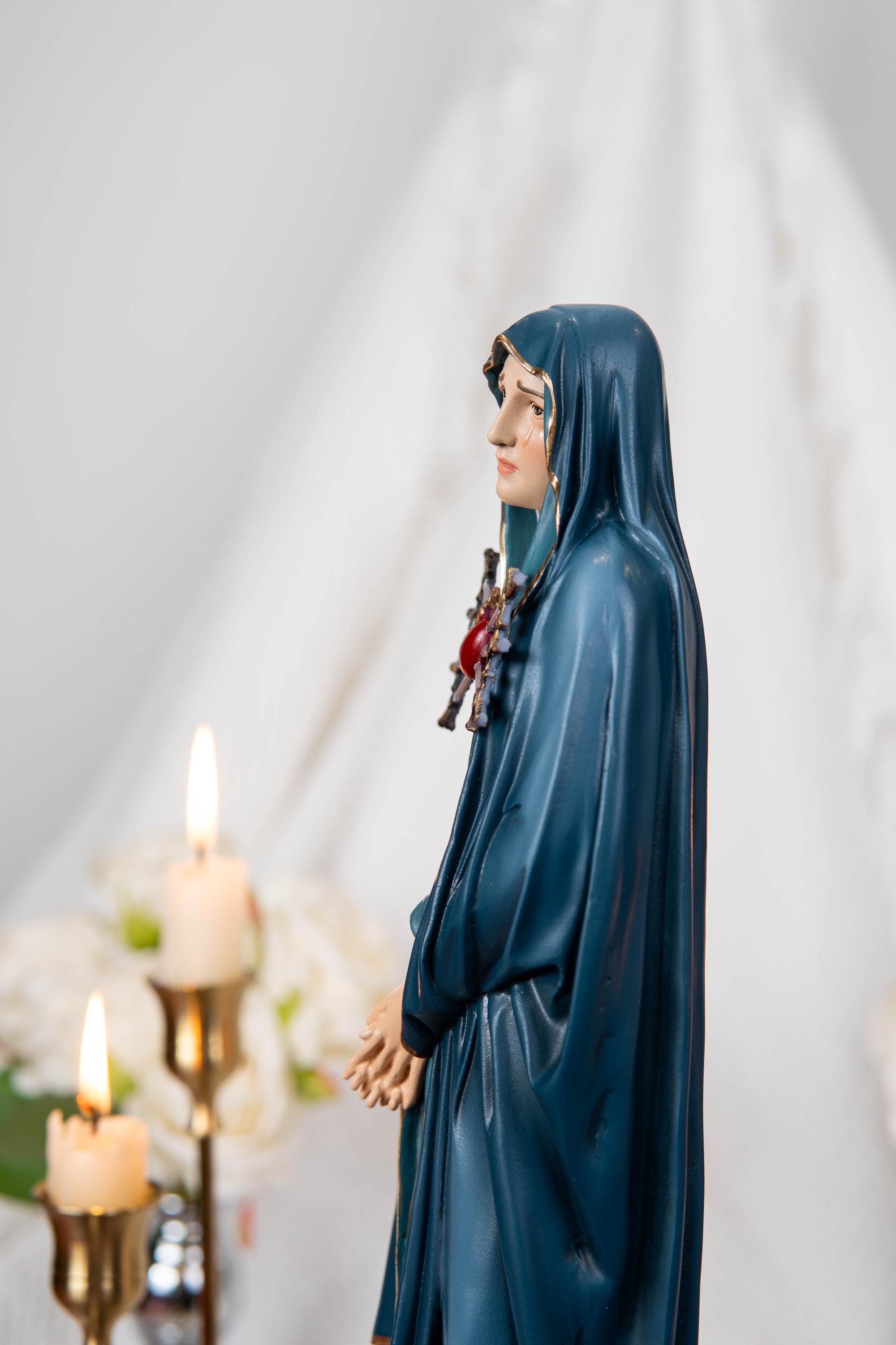 Our Lady of Sorrows Statue – Virgin Mary Statue, Beautiful Catholic Decor, Catholic Gifts, Meaningful Gifts for Catholic Women