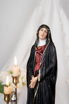 Our Lady of Sorrows Statue – Black Cloak, Virgin Mary Statue, Beautiful Catholic Decor, Catholic Gifts, Meaningful Gifts for Catholic Women
