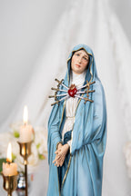 Hand-Painted Our Lady of Sorrows Statue - Virgin Mary Statue, Beautiful Catholic Decor, Catholic Gifts, Gifts for Catholic Women.