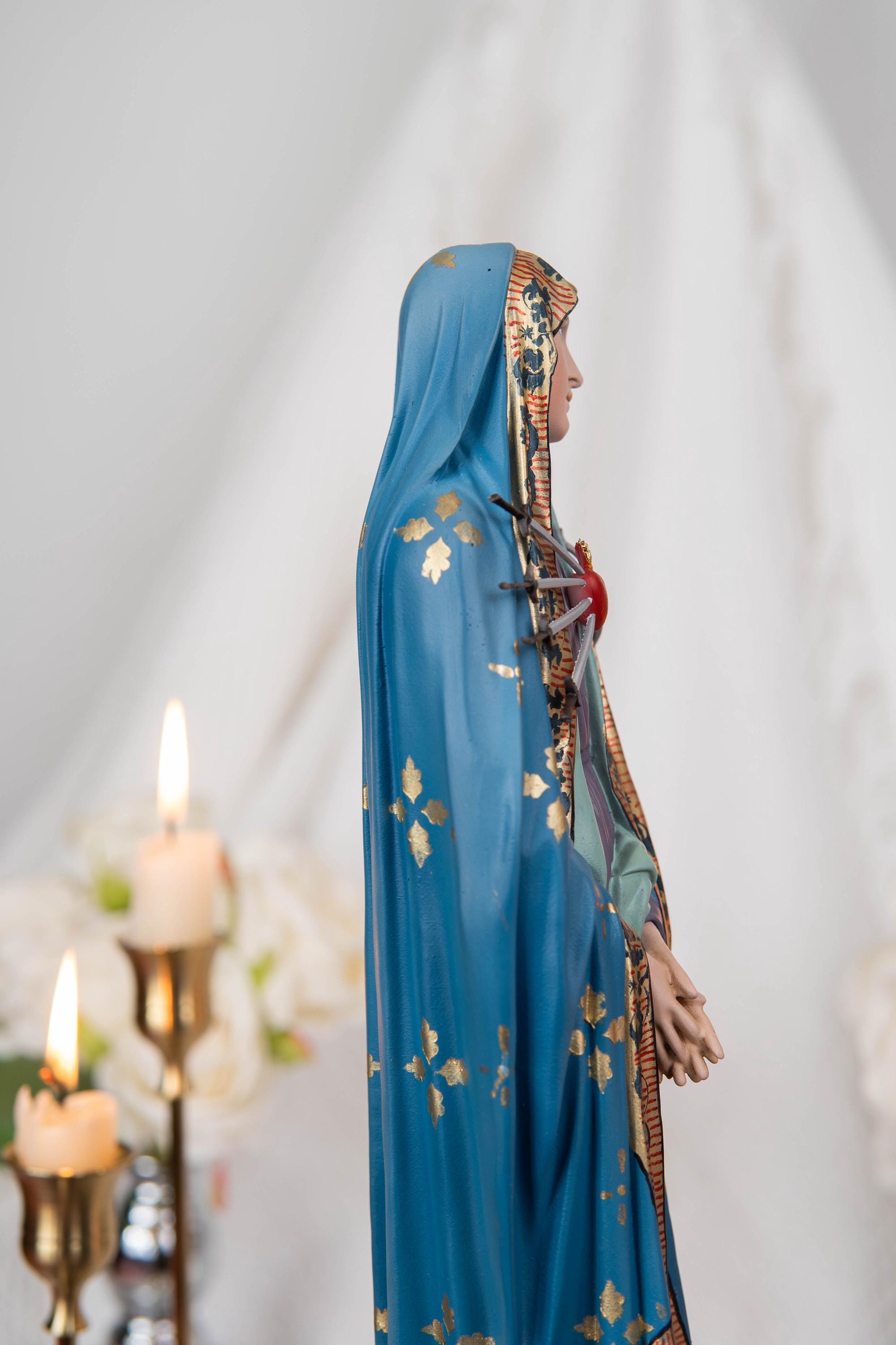 Our Lady of Sorrows Statue with Ornate Patterns – Virgin Mary Statue, Beautiful Catholic Decor, Catholic Gifts for Catholic Women