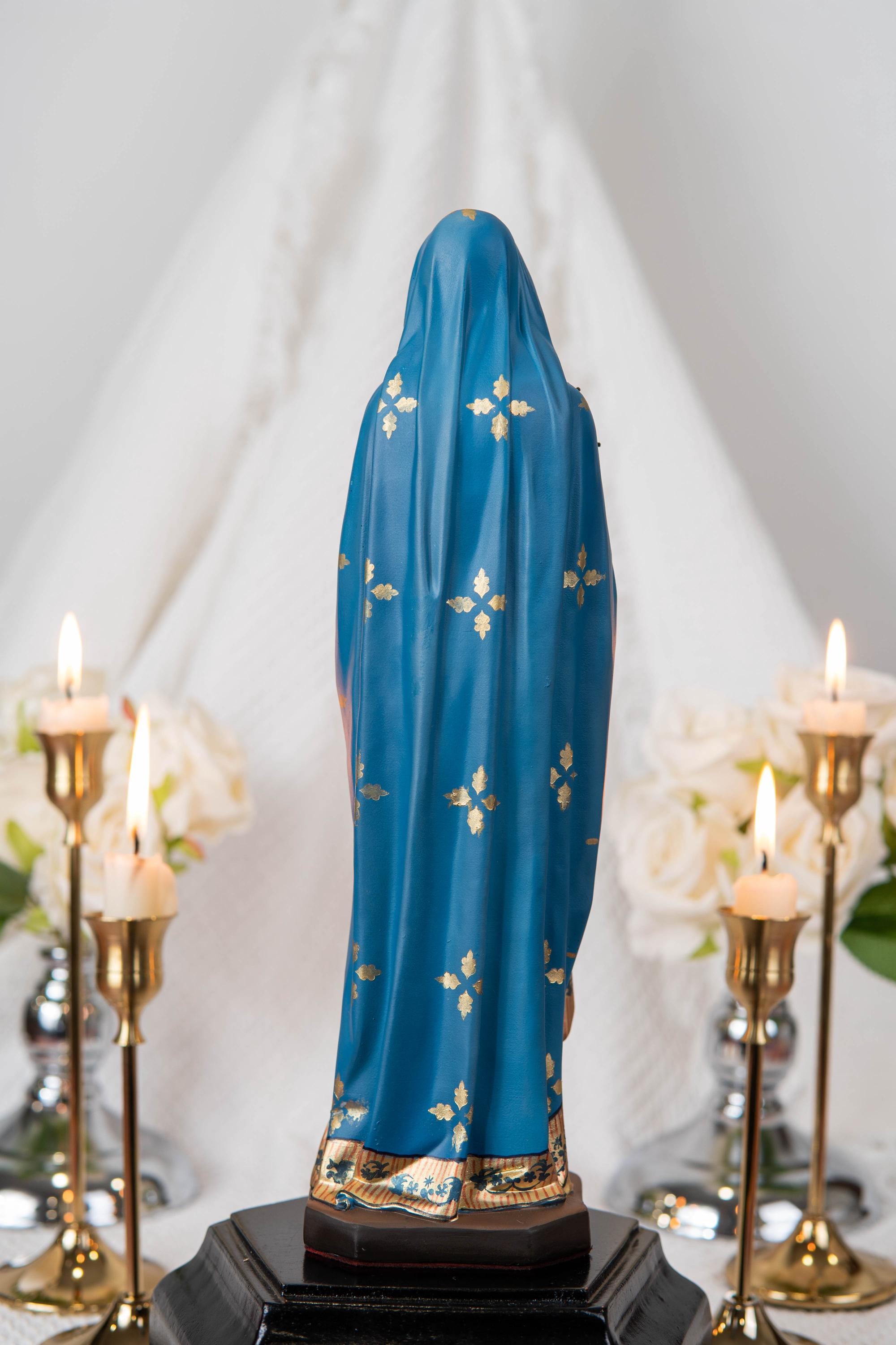 Our Lady of Sorrows Statue with Ornate Patterns – Virgin Mary Statue, Beautiful Catholic Decor, Catholic Gifts for Catholic Women