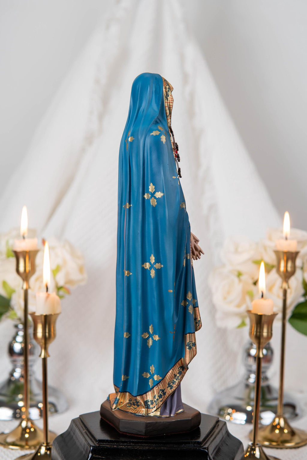 Our Lady of Sorrows Statue with Ornate Patterns – Virgin Mary Statue, Beautiful Catholic Decor, Catholic Gifts for Catholic Women