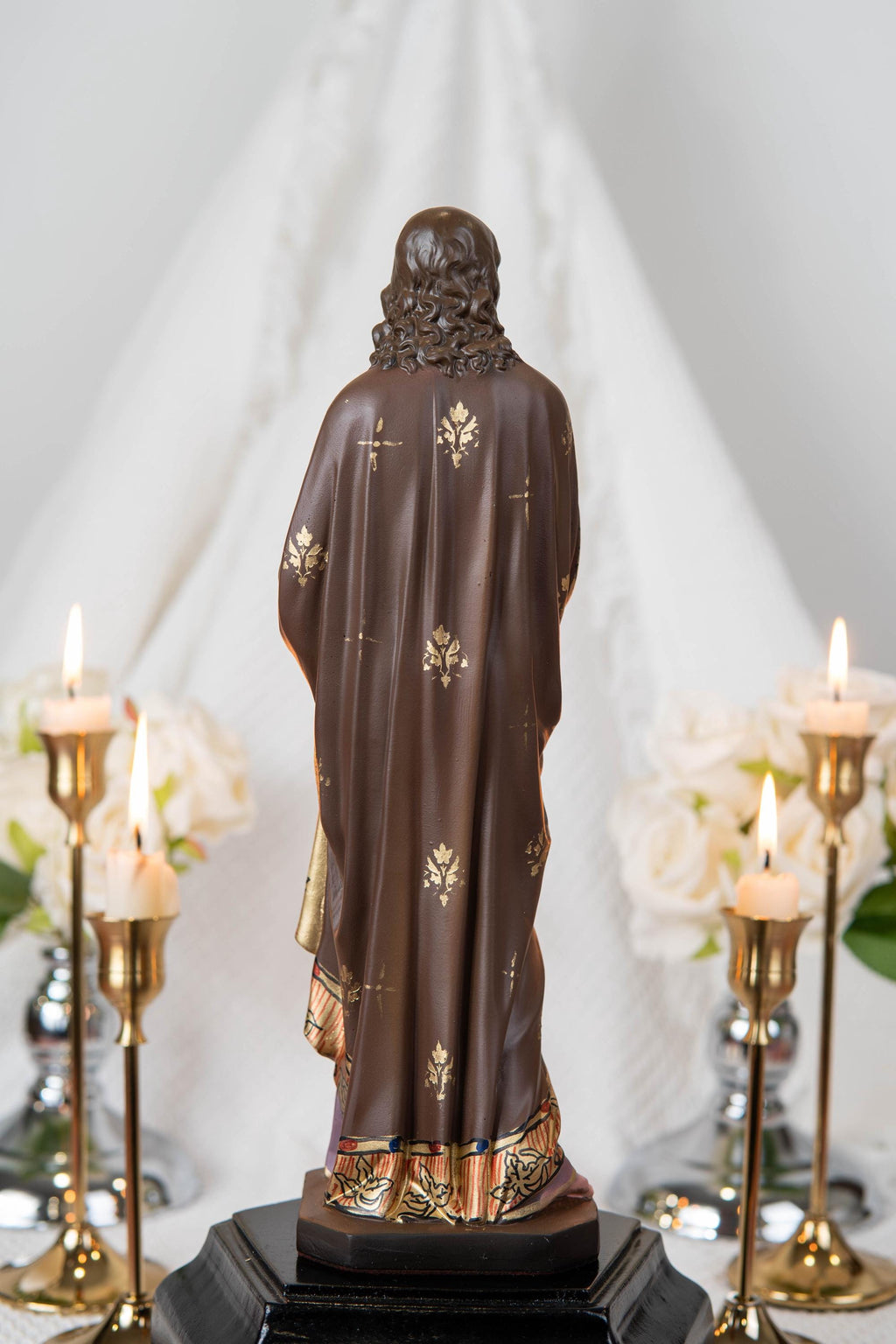 Hand-Painted St. John Apostle Statue – Catholic Decor & Meaningful Christian Gifts, Gifts for Catholic Women, Catholic Home Decor