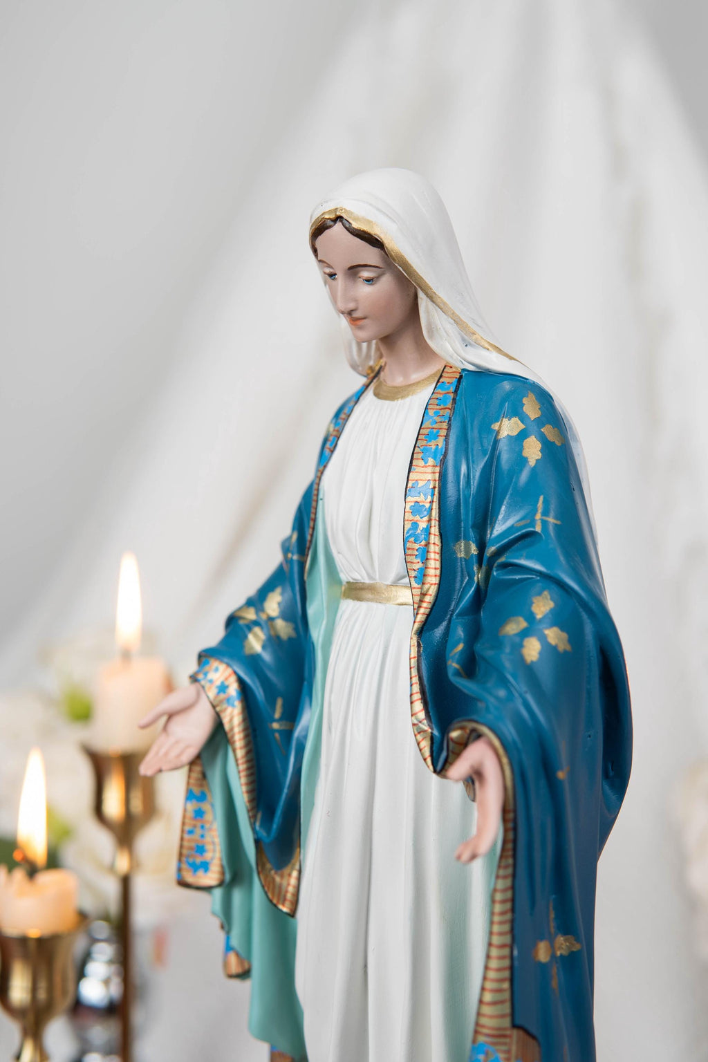 Our Lady of Grace Statue 11.8" - Virgin Mary Statue, Mother Mary Statue, Catholic Gifts for Women, Catholic Gifts, Gifts for Catholic Women