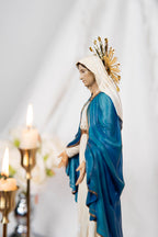 Our Lady of Grace Statue 9.8" and Halo - Virgen Maria, Virgin Mary Statue, Mother Mary, Mary Statue Catholic, Catholic Gifts for Women