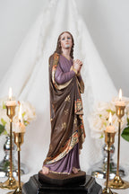 Catholic Statue Set: Our Lady of Sorrows & St John Apostle, Religious Figurines, Catholic Home Decor, Altar Decor, Catholic Gifts Women