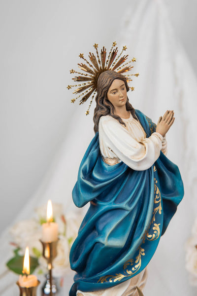 Virgin Mary Statue Hand-Painted Immaculate Conception Statue