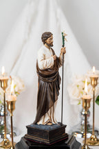 Saint Joseph Statue for Prayer Corner 9.8" - Catholic Home Decor, Religious Figurines, Catholic Gifts for Men & Women, Religious Statues