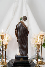 Saint Joseph Statue for Prayer Corner 9.8" - Catholic Home Decor, Religious Figurines, Catholic Gifts for Men & Women, Religious Statues