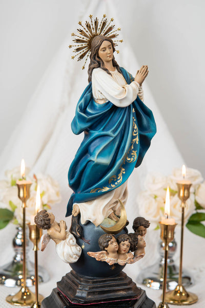Virgin Mary Statue Hand-Painted Immaculate Conception Statue