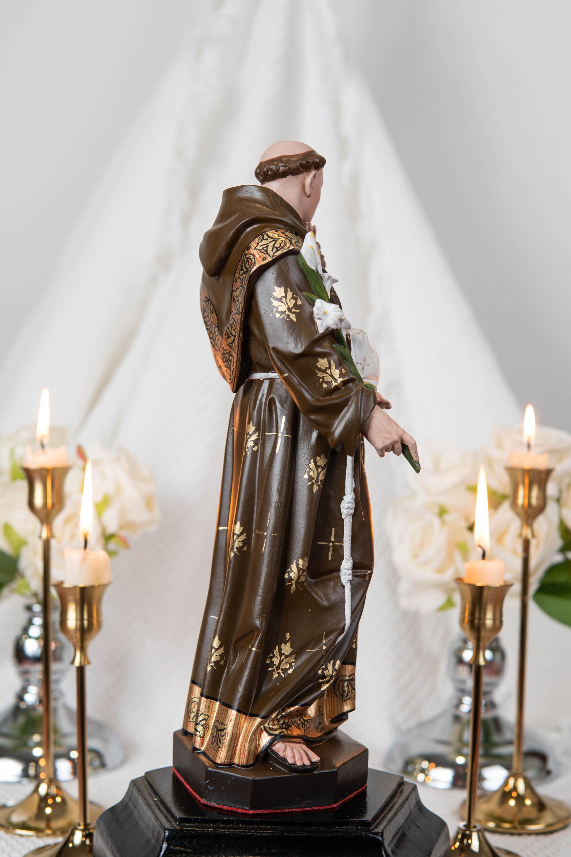 Saint Anthony Statue Holding Baby Jesus - Catholic Altar Decor, Religious Statues Catholic, Home Decor Gift, Catholic Gifts, Saint Statues