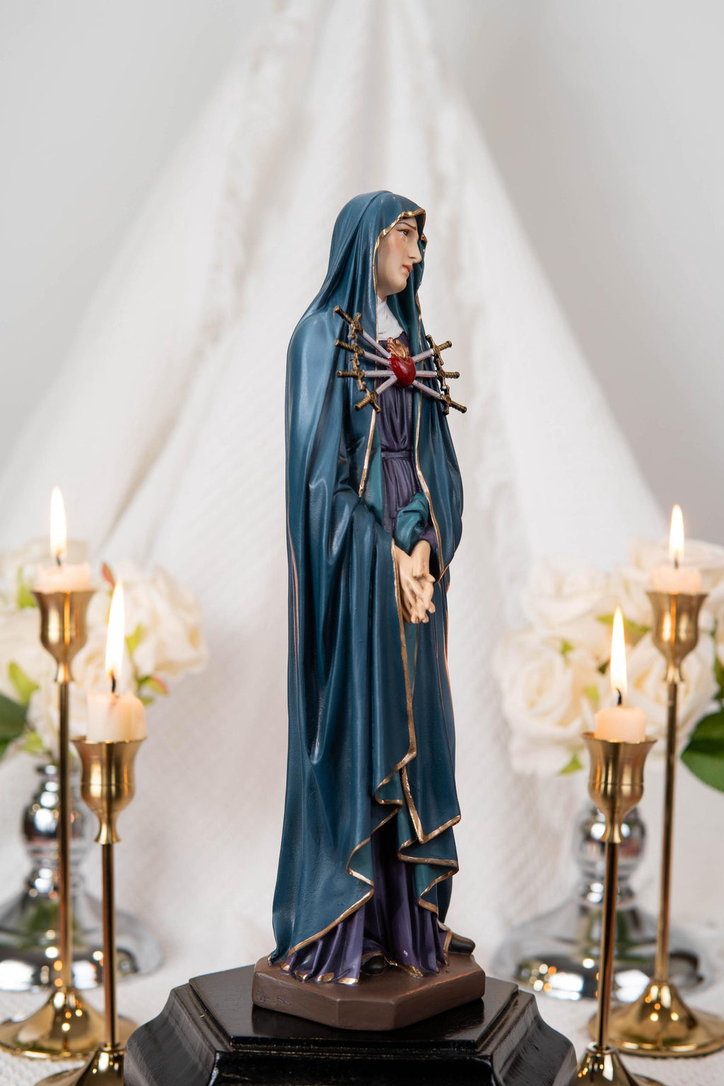 Our Lady of Sorrows Statue – Virgin Mary Statue, Beautiful Catholic Decor, Catholic Gifts, Meaningful Gifts for Catholic Women