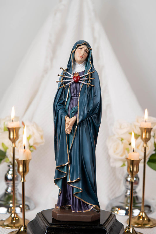 Our Lady of Sorrows Statue – Virgin Mary Statue, Beautiful Catholic Decor, Catholic Gifts, Meaningful Gifts for Catholic Women