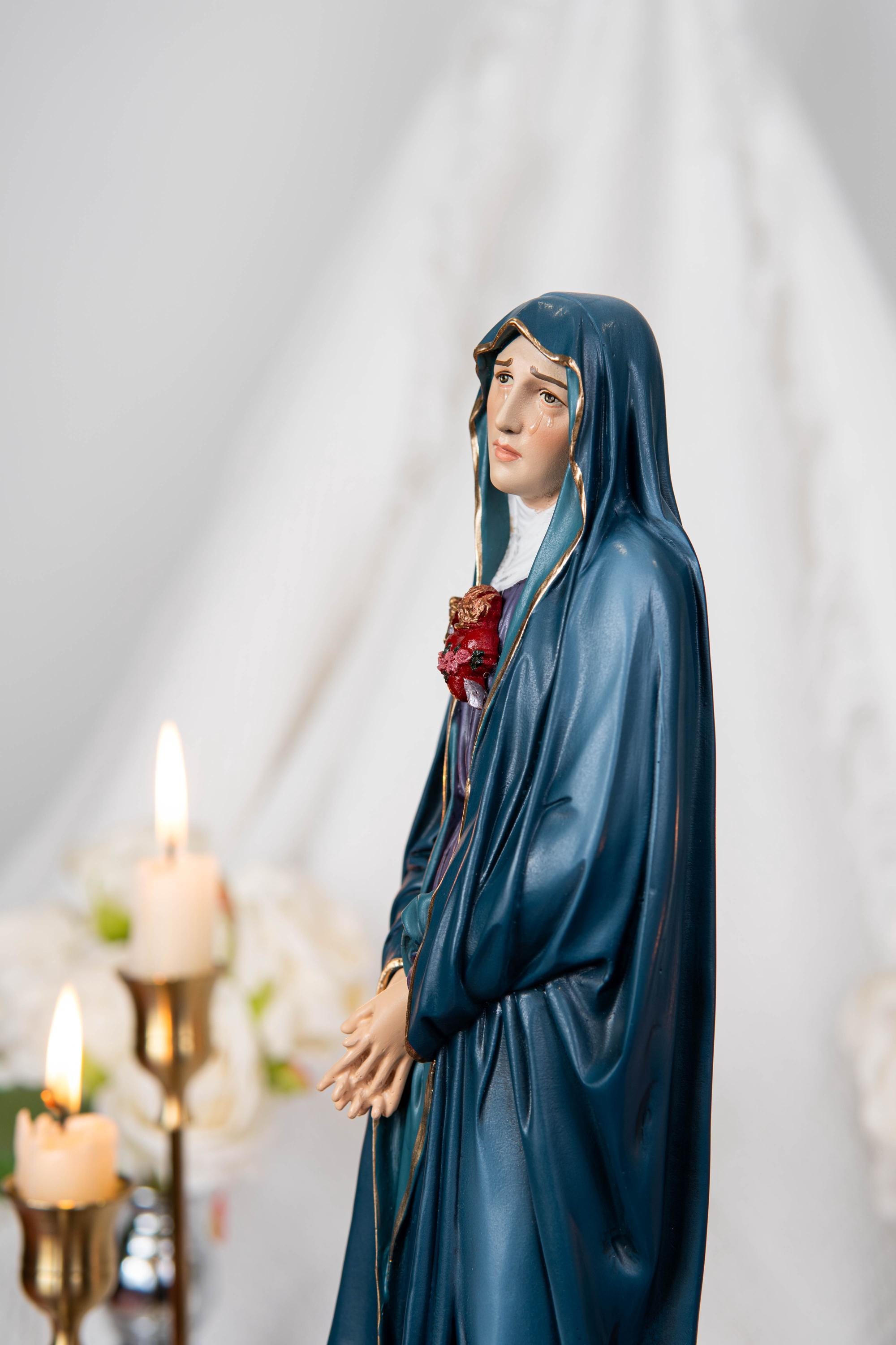 Our Lady of Sorrows Statue – Virgin Mary Statue, Beautiful Catholic Decor, Catholic Gifts, Meaningful Gifts for Catholic Women
