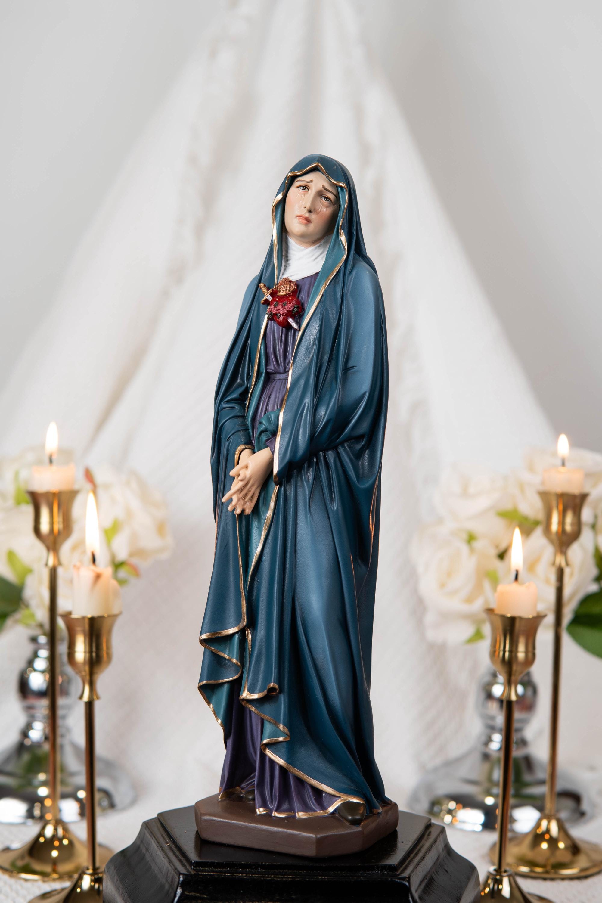Our Lady of Sorrows Statue – Virgin Mary Statue, Beautiful Catholic Decor, Catholic Gifts, Meaningful Gifts for Catholic Women