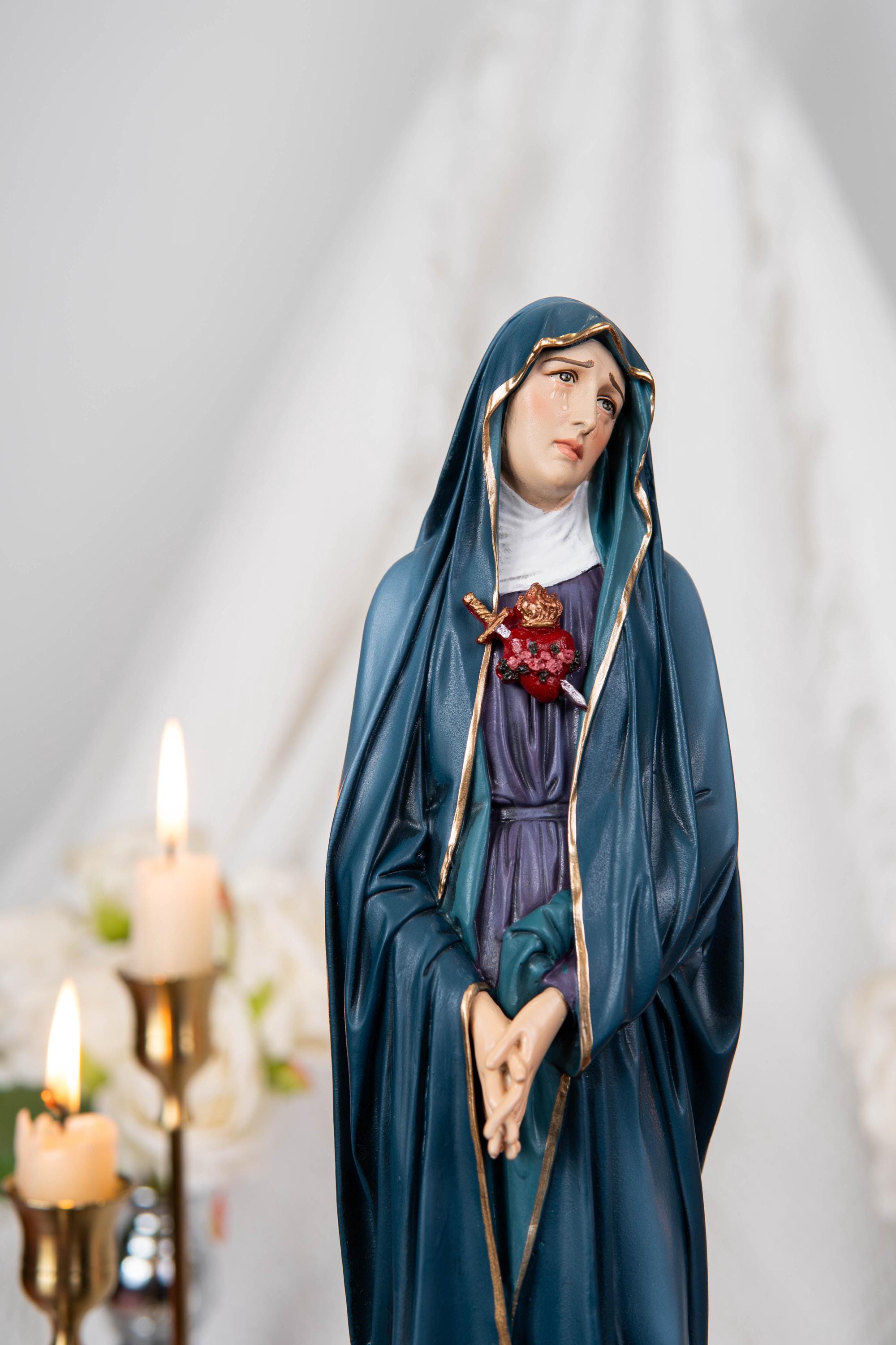 Our Lady of Sorrows Statue – Virgin Mary Statue, Beautiful Catholic Decor, Catholic Gifts, Meaningful Gifts for Catholic Women