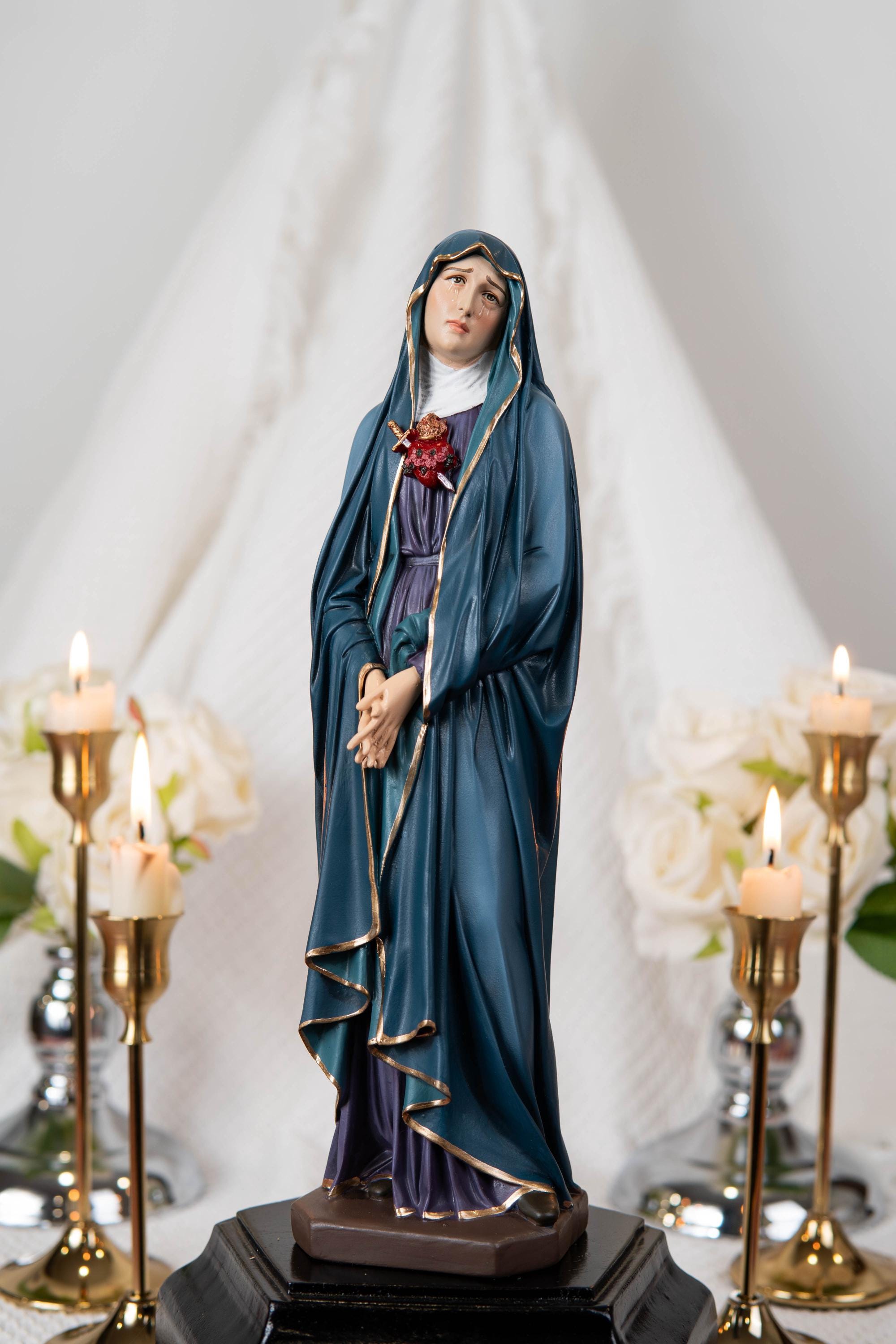 Our Lady of Sorrows Statue – Virgin Mary Statue, Beautiful Catholic Decor, Catholic Gifts, Meaningful Gifts for Catholic Women