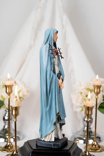 Our Lady of Sorrows Statue with One Sword - Virgin Mary Statue, Beautiful Catholic Decor, Catholic Gifts, Gifts for Catholic Women.