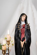 Our Lady of Sorrows Statue – Black Cloak, Virgin Mary Statue, Beautiful Catholic Decor, Catholic Gifts, Meaningful Gifts for Catholic Women