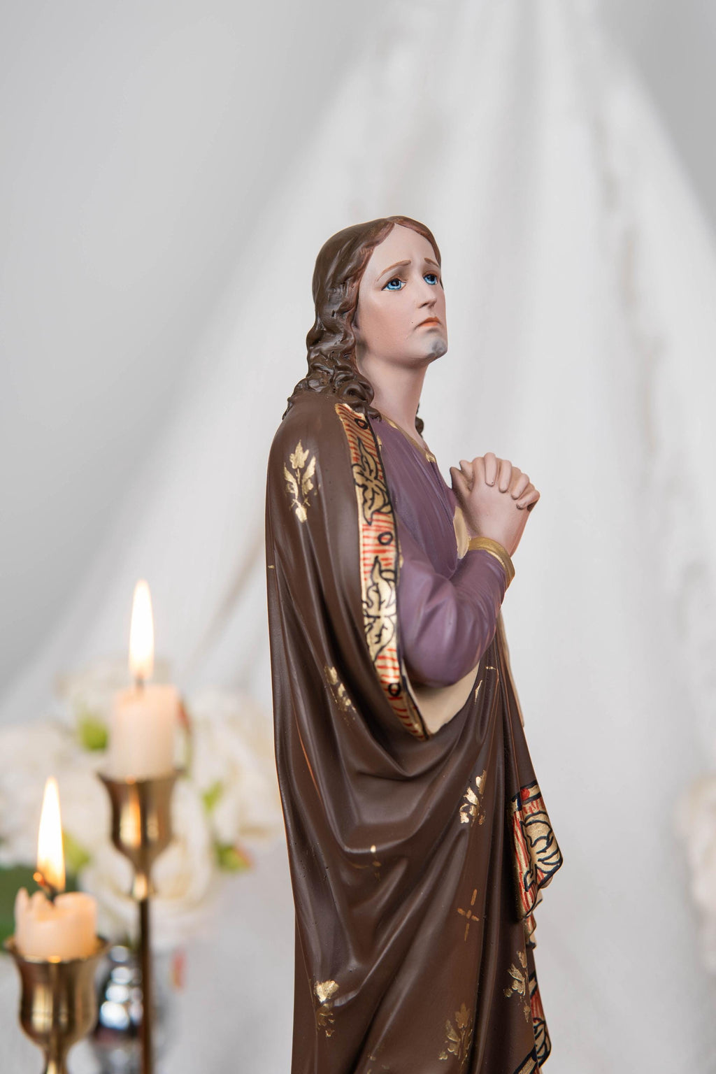 Hand-Painted St. John Apostle Statue – Catholic Decor & Meaningful Christian Gifts, Gifts for Catholic Women, Catholic Home Decor
